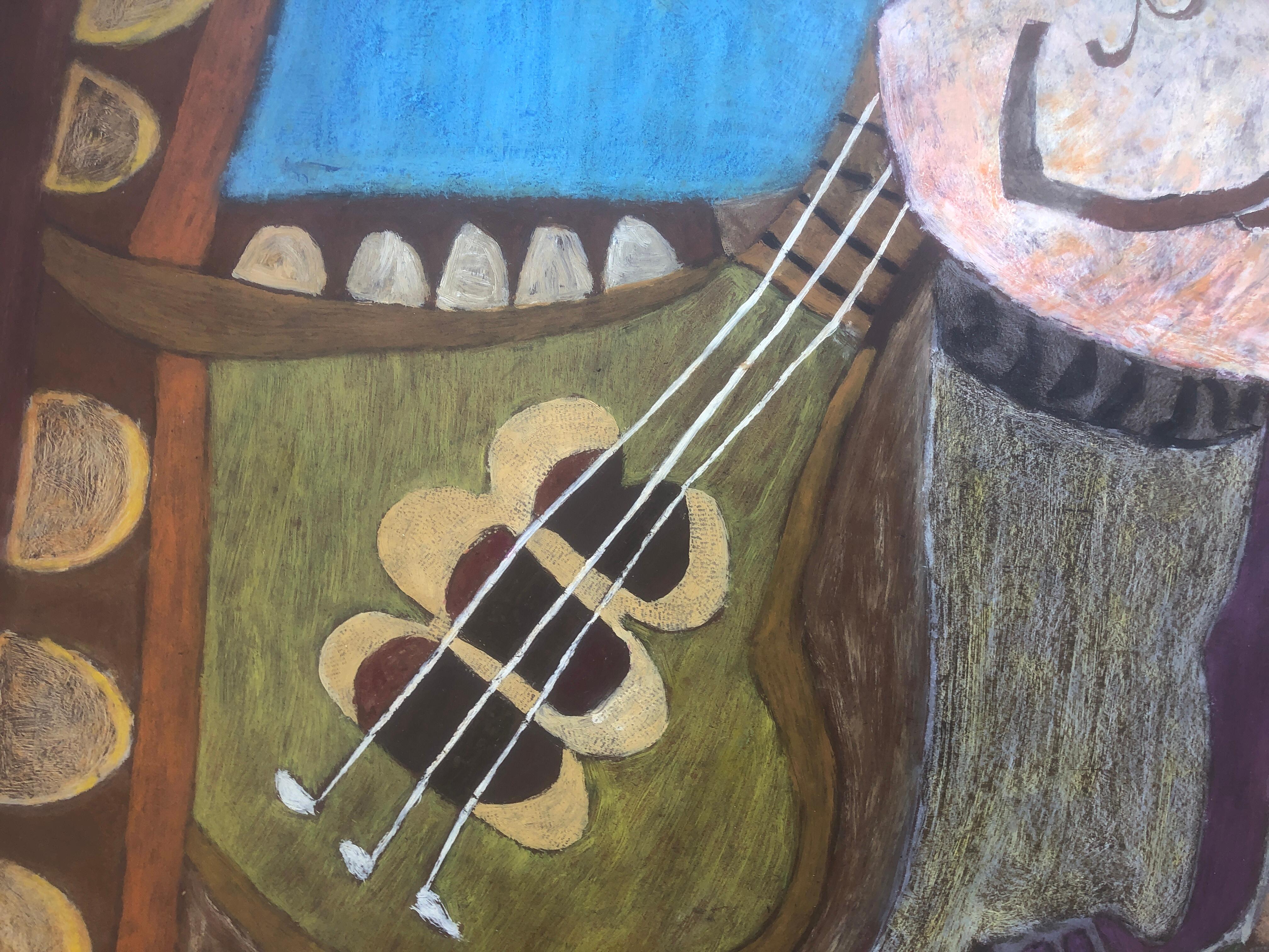 Gustavo Úbeda (1930-1994) - Picasso Kubismus - Acryltafel
Maße Acryl 81x100 cm.
Rahmenlos.

Das Gemälde von Gustavo Úbeda Romero (Herencia, 1930 - Sao Paulo, 1994) stammt aus einer Familie von Malern, die durch Ästhetik und Verwandtschaft verbunden