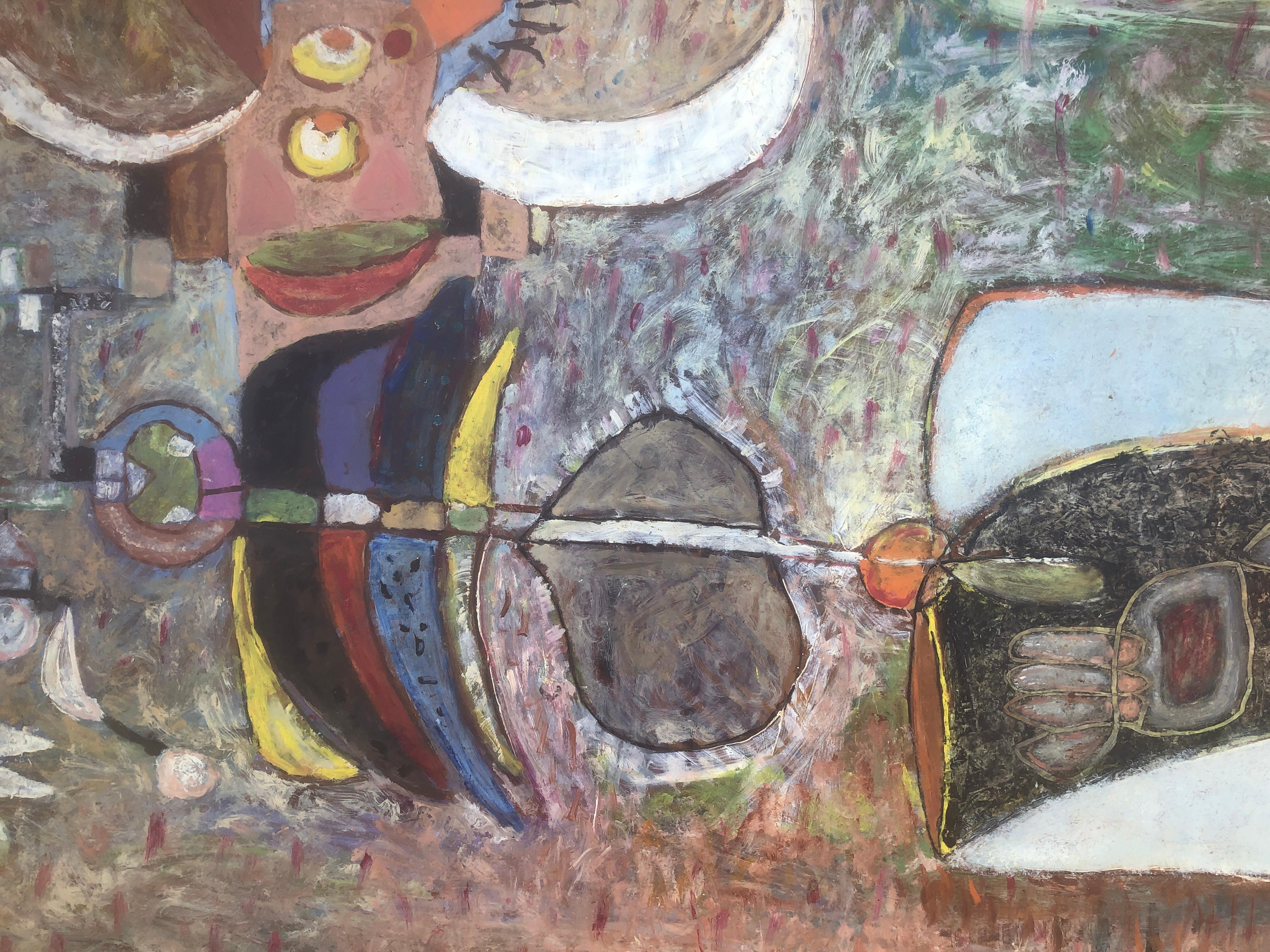 Surrealista orixa Brasil acrílico sobre tabla pintura surrealismo Ubeda 3