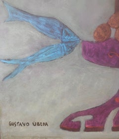 Surrealist still-life acrylic on board painting surrealism Ubeda