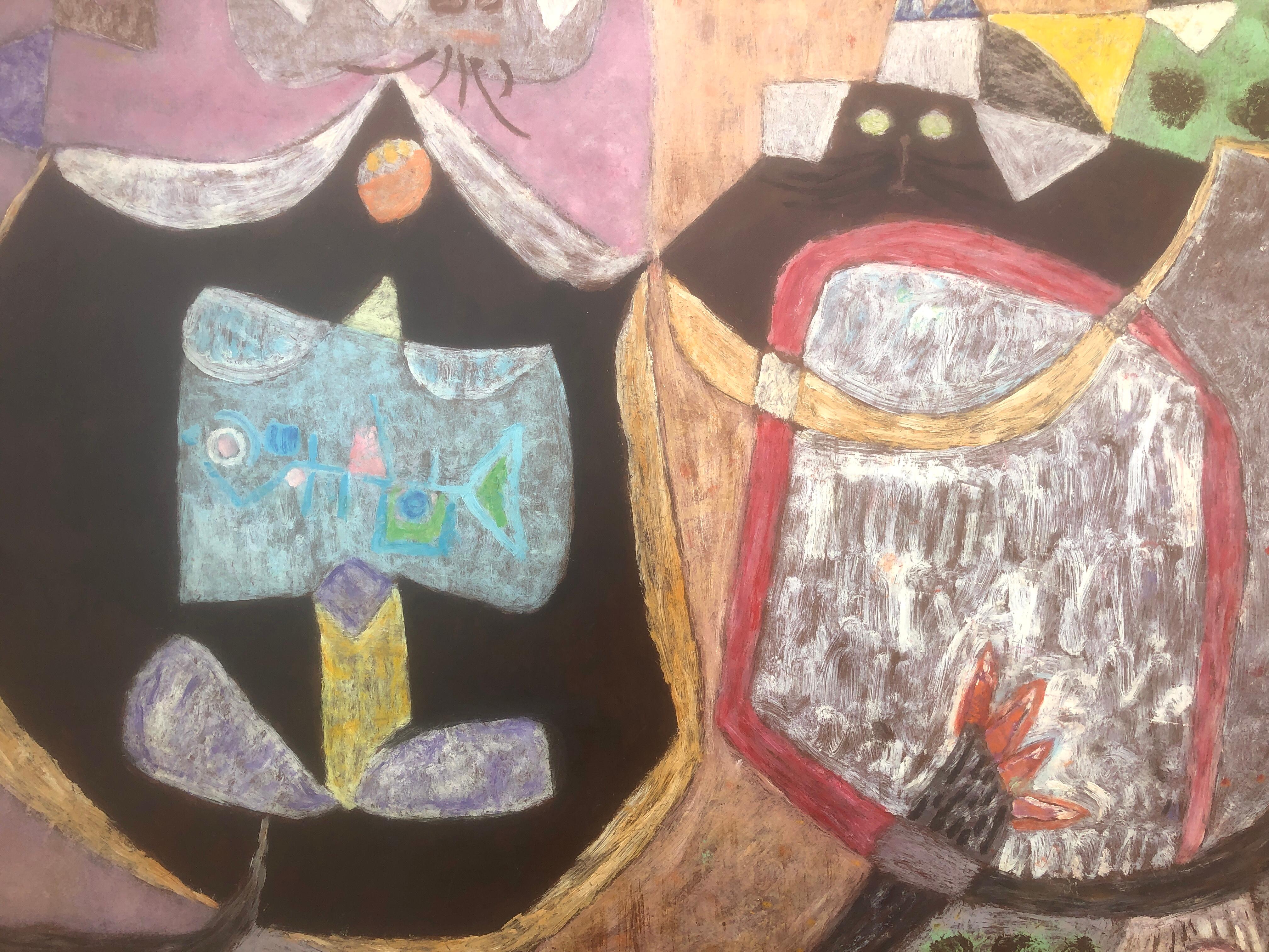 Bodegón surrealista acrílico sobre tabla pintura surrealismo Úbeda 1