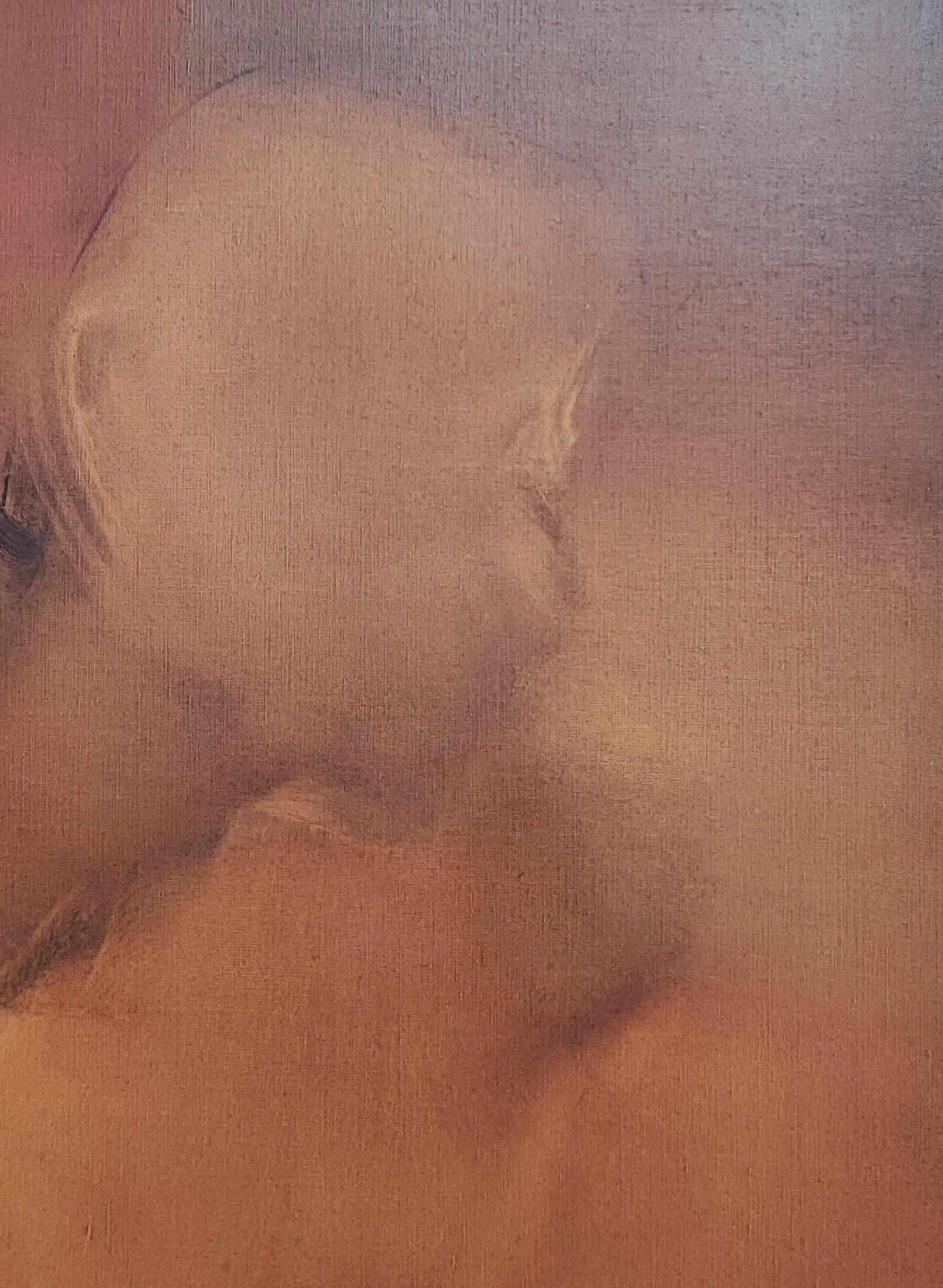 Lavori su tela
Dimensioni con cornice 75 x 120 x 4,5 cm
Quest'opera accattivante è caratterizzata da una tavolozza di colori caldi e terrosi, dominati da tonalità di marrone intenso e beige. I contorni sfumati e vaporosi conferiscono un'atmosfera
