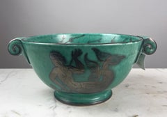 Gustavsberg Argenta Mermaid Motif Bowl
