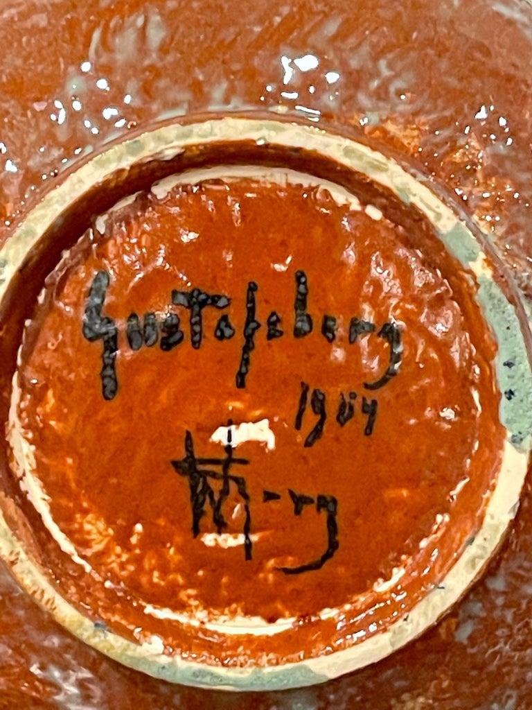 Gustavsberg, schillernde Jugendstilvase, vom Künstler signiert, 1904 im Zustand „Gut“ im Angebot in West Palm Beach, FL