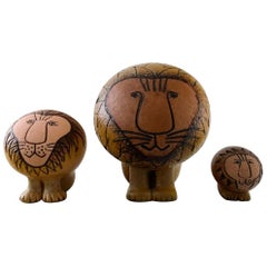 Poterie Gustavsberg Lisa Larson, Trois Lions