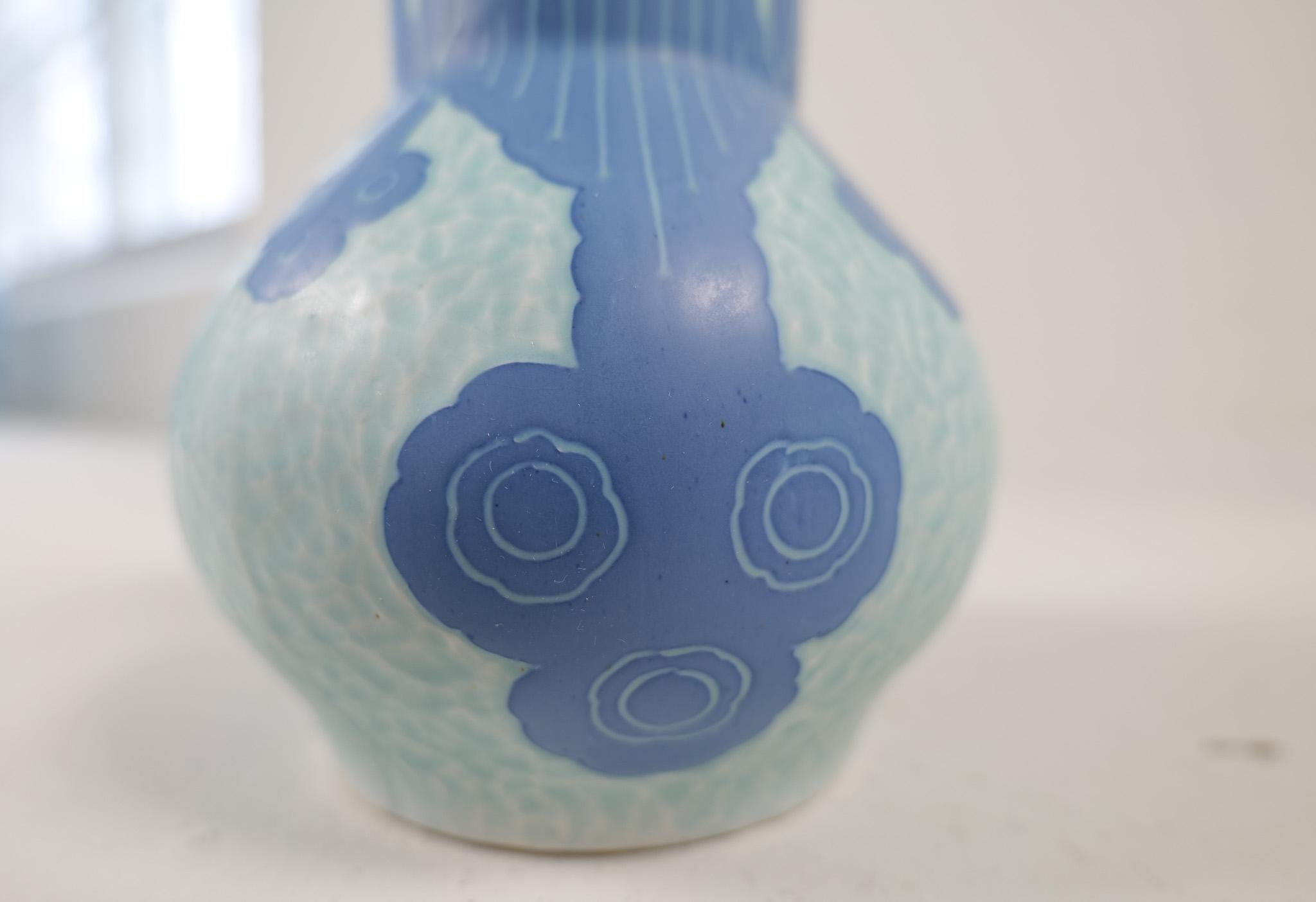 Gustavsberg, Sgraffito-Vase im Art déco-Stil, Josef Ekberg, Schweden 1922 im Zustand „Gut“ im Angebot in Hillringsberg, SE
