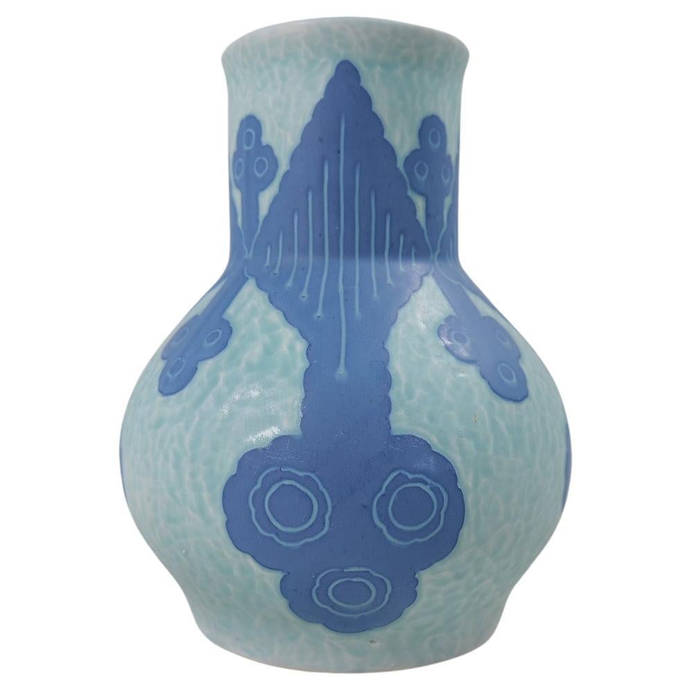 Vase Art Déco Gustavsberg Sgraffito Josef Ekberg Suède 1922