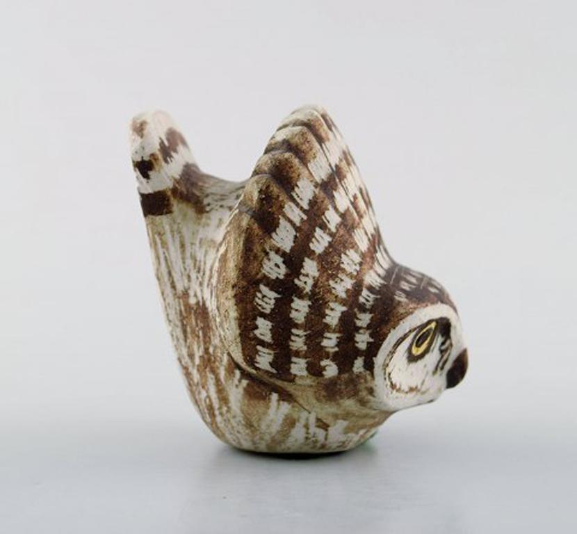 Gustavsberg Studio Hand, Edward Lindahl, 3 Owls in Ceramics 1
