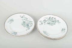Gustavsberg "Wexiö". Cinco platos de almuerzo de loza con decoración impresa.