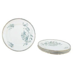 Gustavsberg "Wexiö". Cinco platos de almuerzo de loza con decoración impresa.