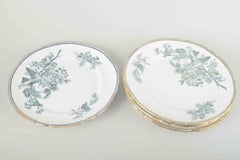 Gustavsberg, “Wexiö”. Six dinner plates in faience with printed decoration.
