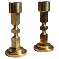 Gusum Bruk, Candlesticks / Candleholders, Brass, Sweden, 1984