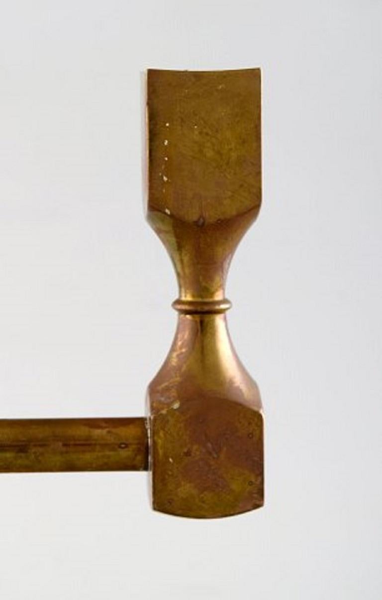 Gusum Metal, Candlestick in Brass for Five Candles, Swedish Design In Good Condition In Copenhagen, DK