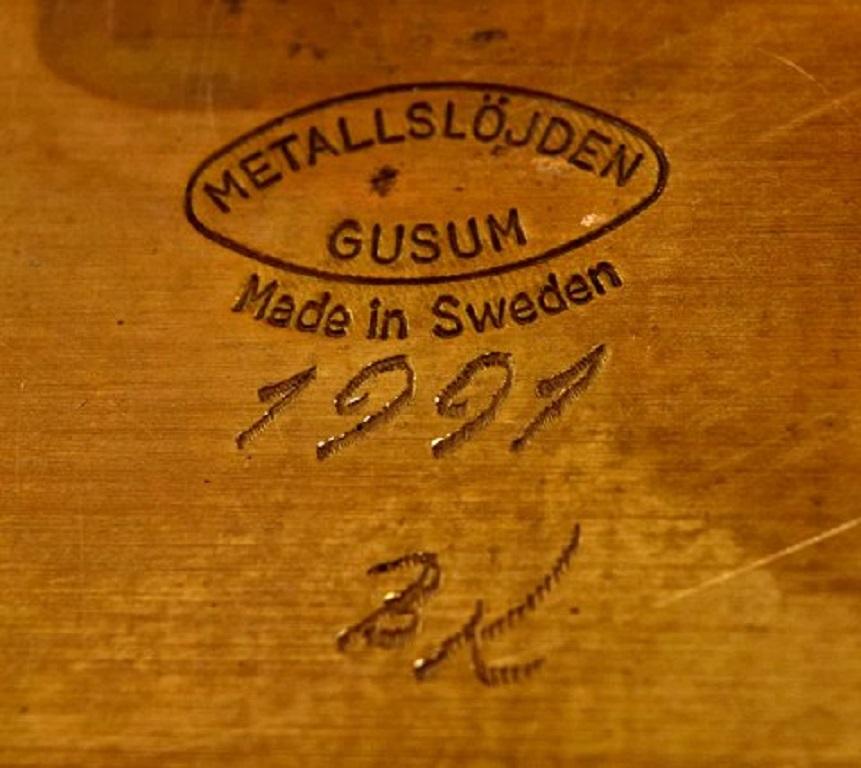 Gusum Metal, Gran Candelero Raro de Latón para Siete Luces, Diseño Sueco en venta 4