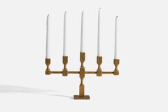 Gusums Bruk, Candelabro, Ottone, Svezia, anni '70