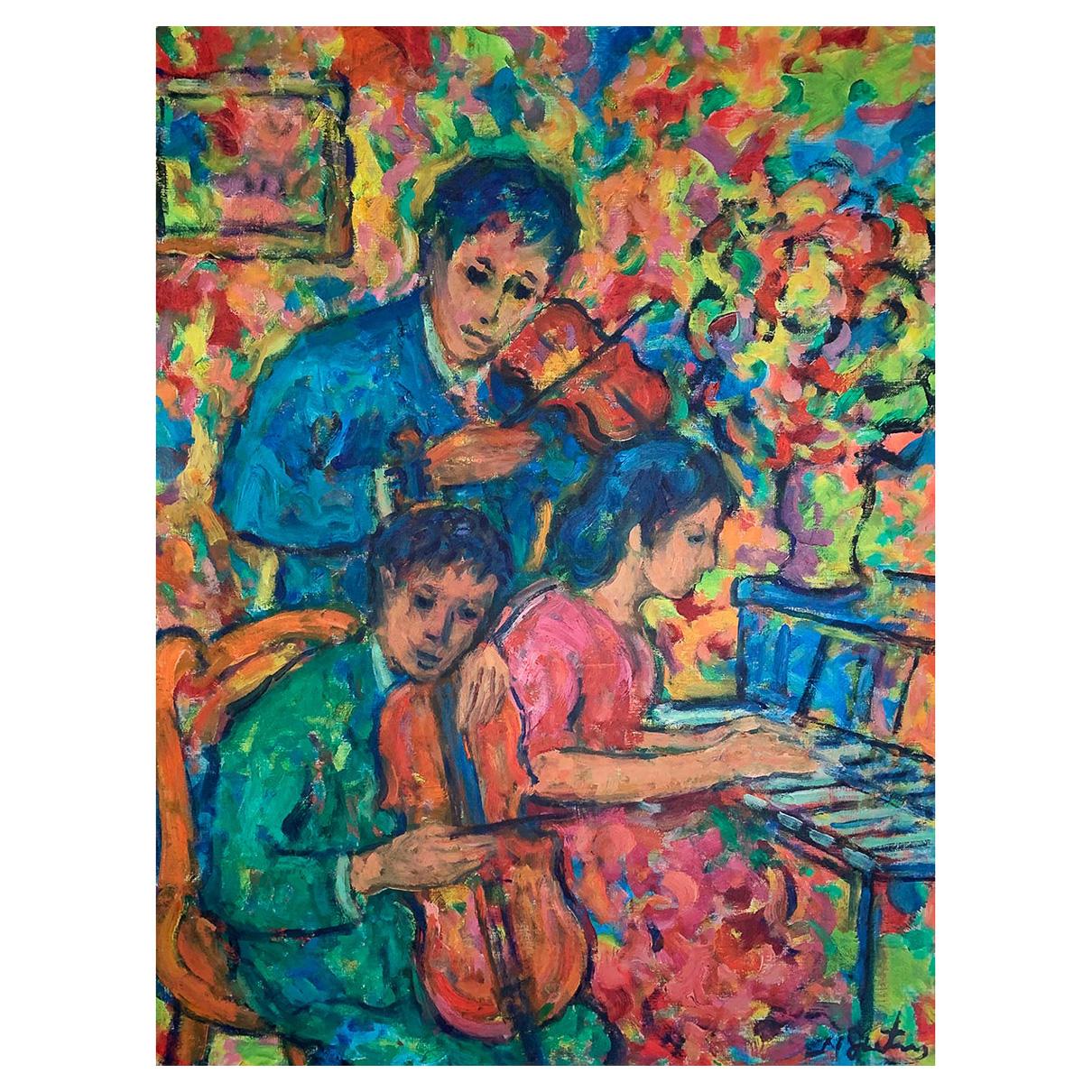 GUTMAN Nathan (1914-1990) "Children at the piano"  For Sale