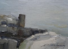 Lapmezciems pier  oil/canvas, 50x80 cm