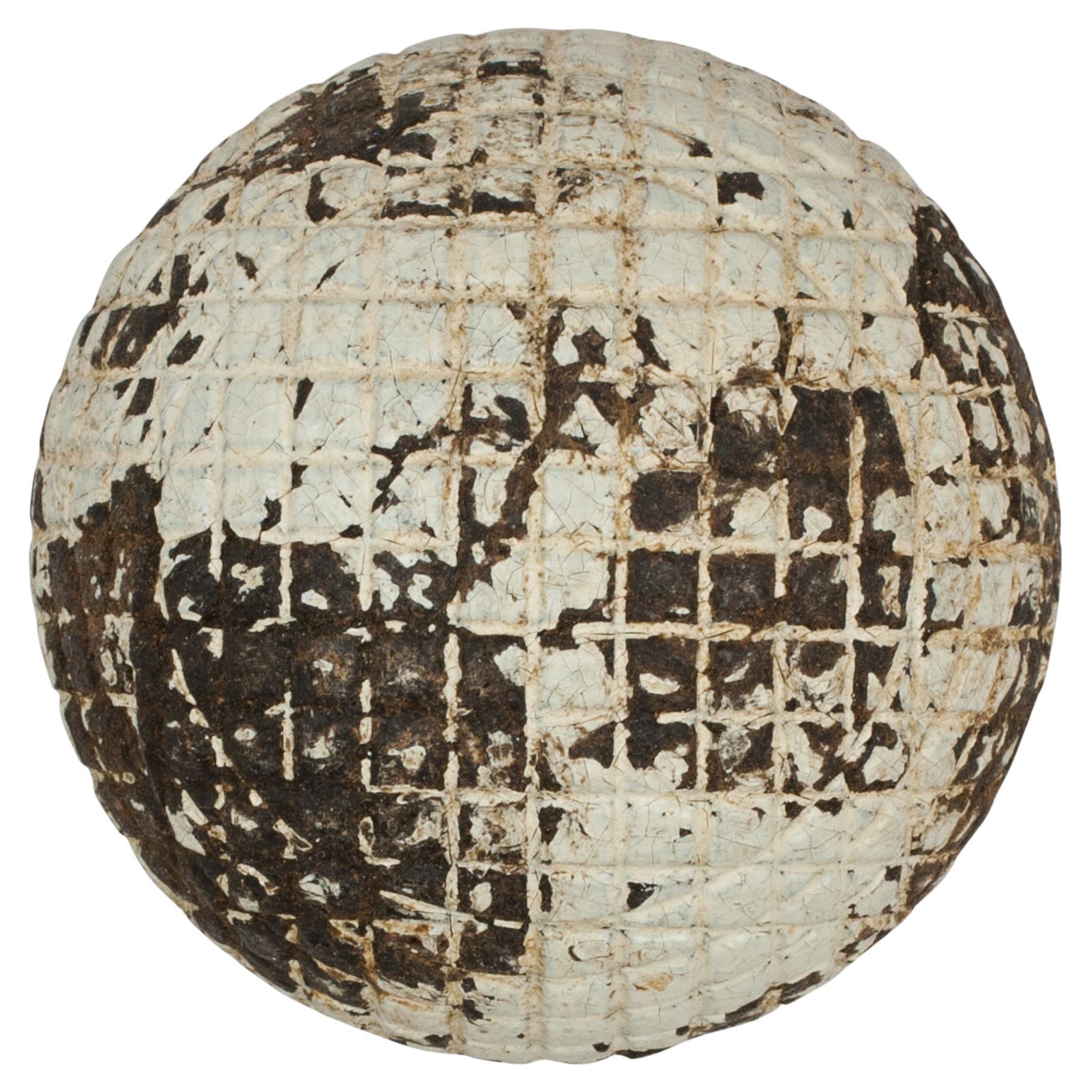 Gutta Percha, Golfball mit Mesh-Muster