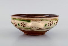 Gutte Eriksen, Own Workshop, Ear Bowl with Handles in Stoneware