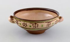 Gutte Eriksen, Own Workshop, Ear Bowl with Handles, Mid-20th C