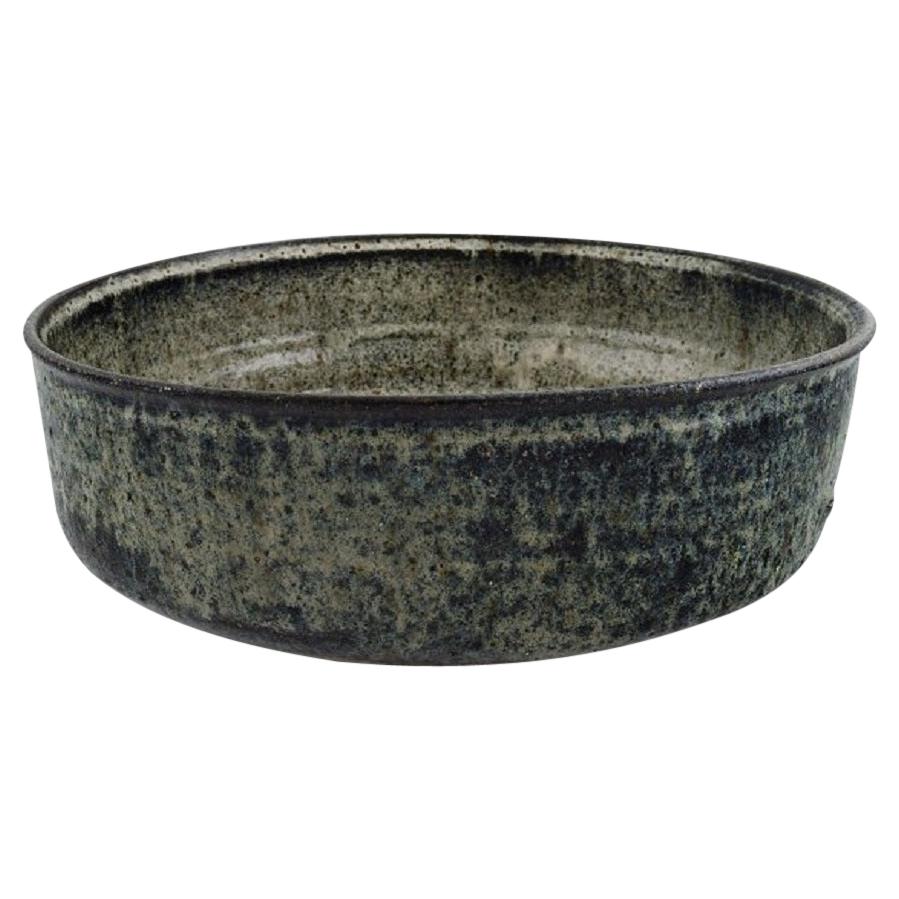 Gutte Eriksen, Own Workshop, Large Bowl in Glazed Stoneware