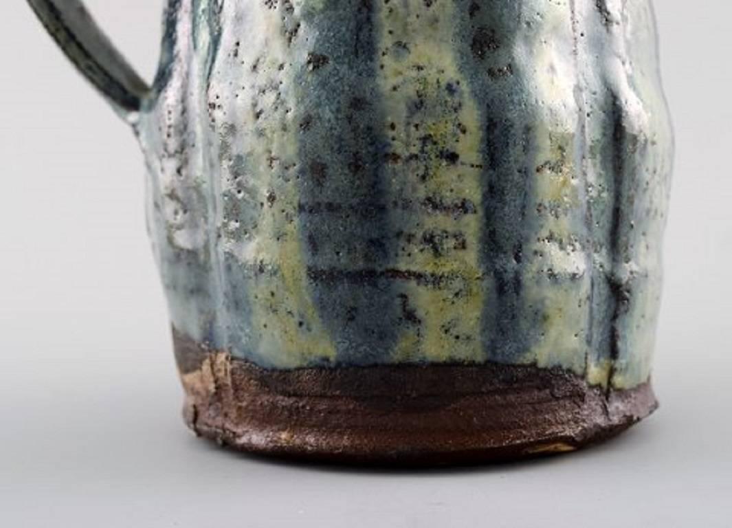 Céramiste danois, Cruche en poterie unique, Danemark Milieu du 20e siècle Excellent état - En vente à København, Copenhagen