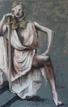 Justice III:  Contemporary Figurative Oil Painting
