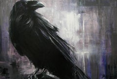 Raven 2. Großes figuratives Gemälde