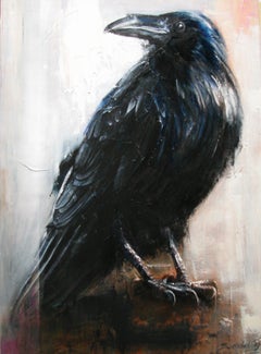 Raven 3. Großes figuratives Gemälde
