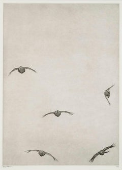 Covey of Grouse II by Guy Allen.  Unframed print. Game birds in flight.