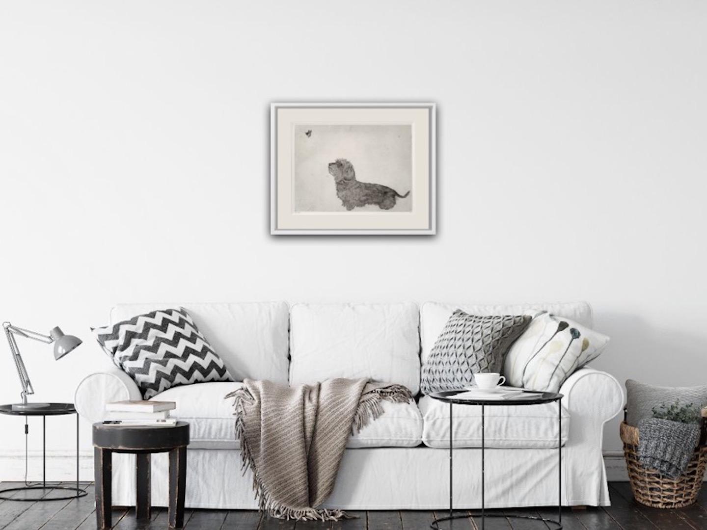 Guy Allen
Dachshund and Butterfly
Etching
Edition Size: 75
Year Completed: 2015
Image Size: H 40m x W 54 cm
Approximate Size When Framed: H 69cm x W 87cm
Sold Unframed
(Please note that in situ images are purely an indication of how a piece may