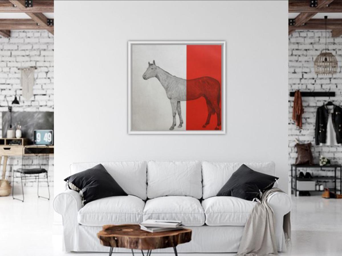 Hosre Study Red, Guy Allen, Bright Art, Red Art, Animal Art, ModernEquine Prints For Sale 4