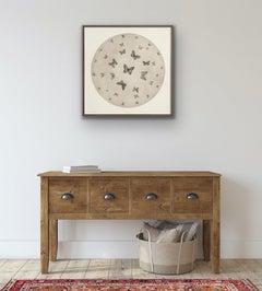 Moon Butterflies by Guy Allen.  Print from copperplate etching.  Unframed.