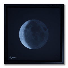 Waning Crescent Moon – The Old Moon by Guy Allen. Print from etching. Framed