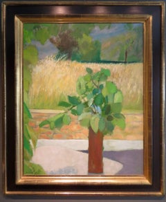 (1927-2015) Grande nature morte originale peinture à l'huile post impressionniste française 