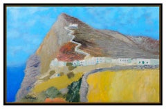 Guy Bardone Painting Original Oil On Canvas Mountain Landscape Signed French Art