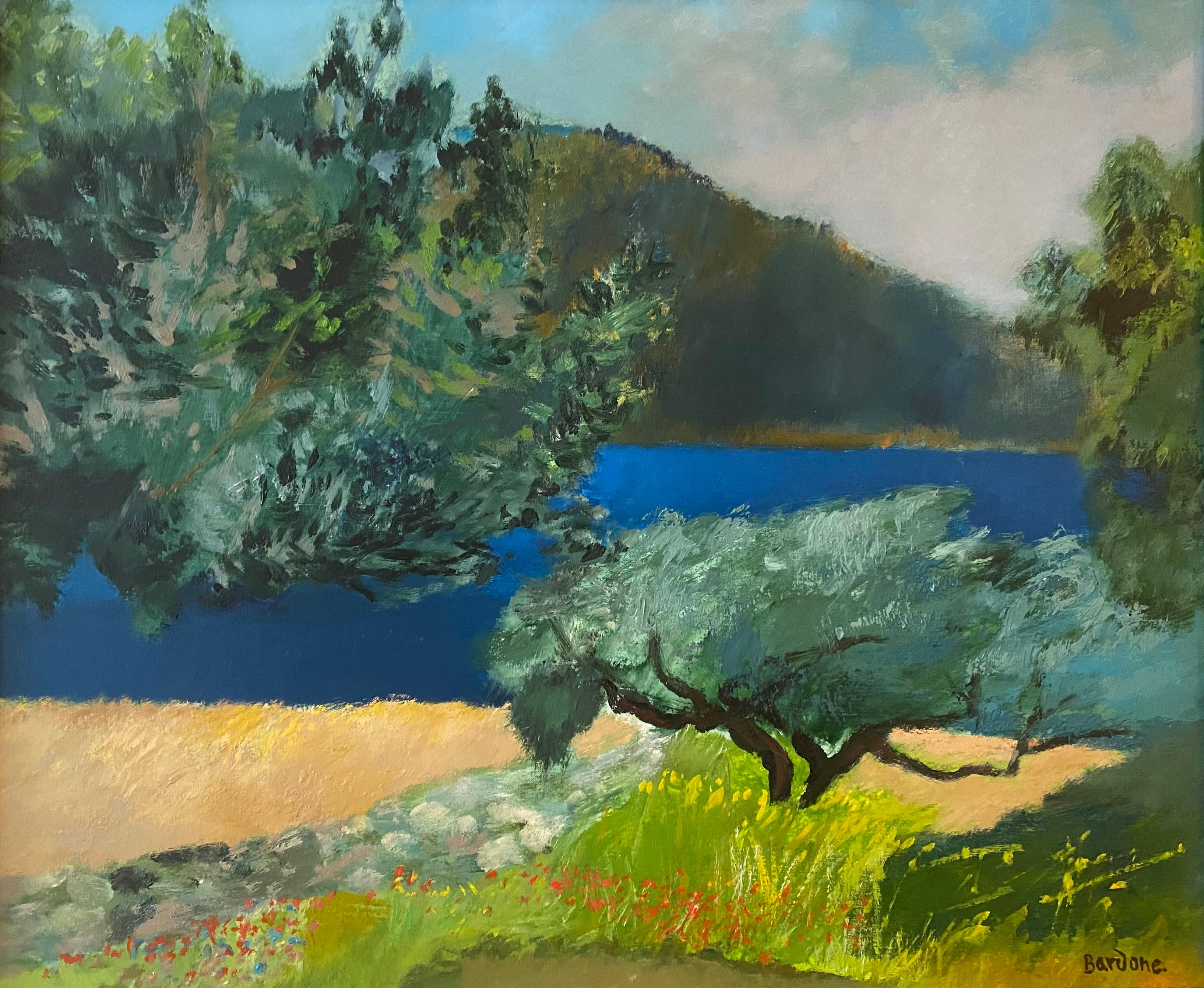 Oliviers - Karpathos - Painting by Guy Bardone