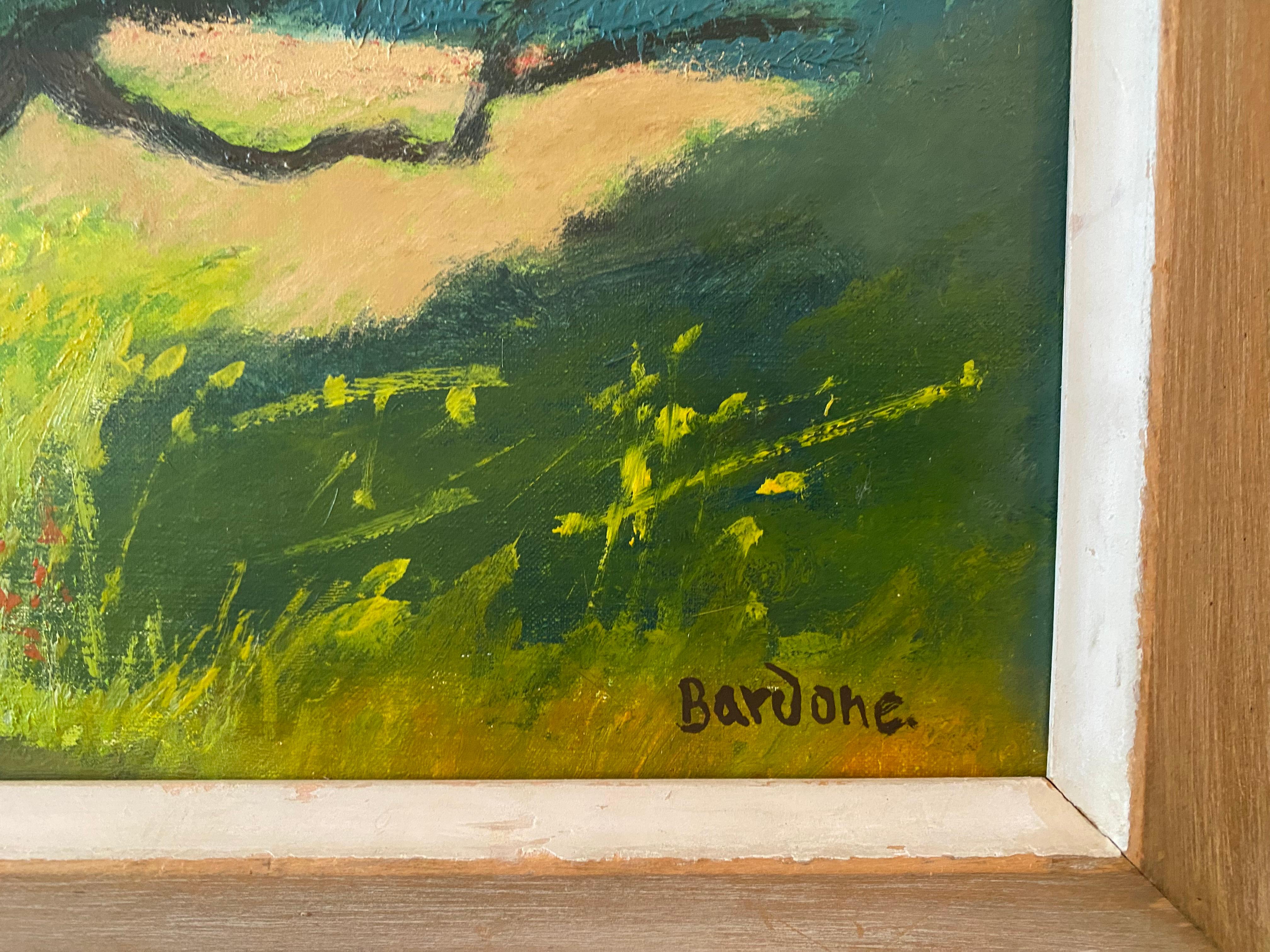 Oliviers - Karpathos - Post-Impressionist Painting by Guy Bardone