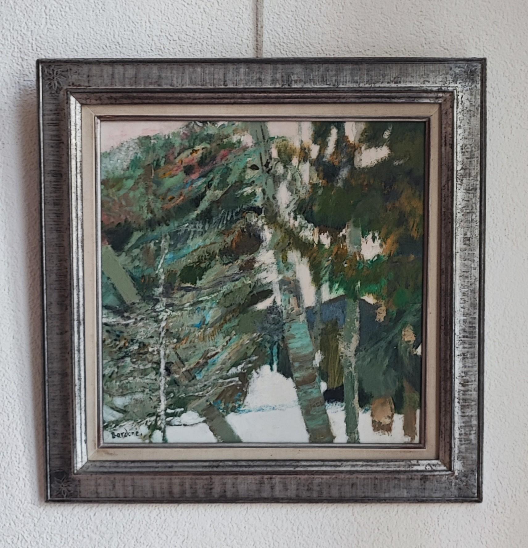 Los pinos incines-Anzere - Painting de Guy Bardone