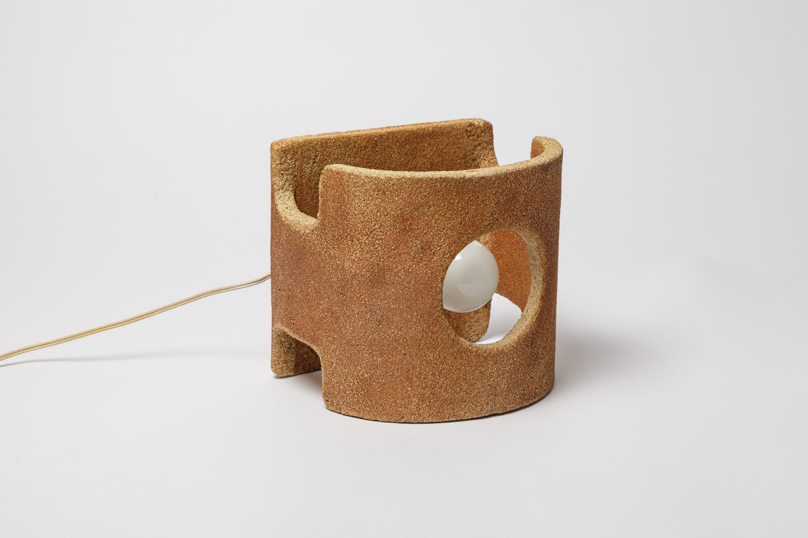 Guy Bareff 20th century design ceramic wall sconce or table lamp 1970 en venta 2