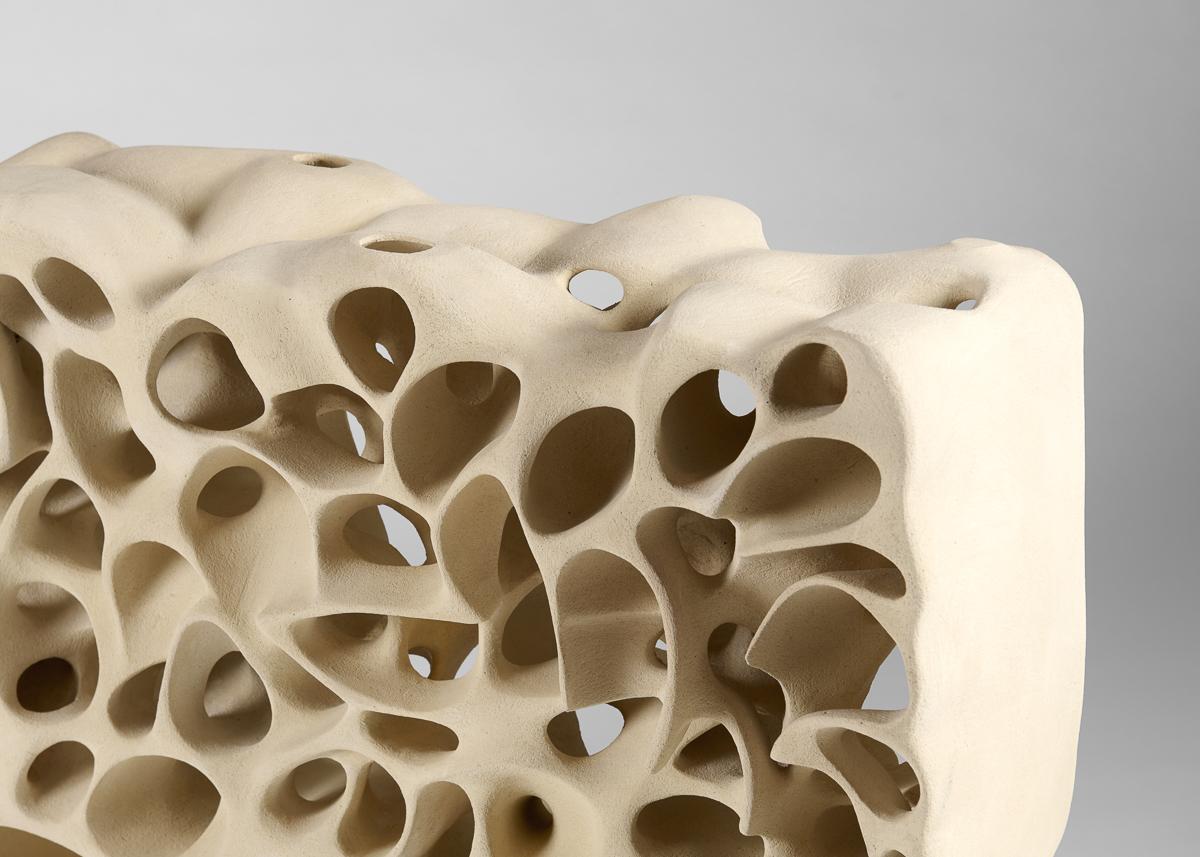 Fired Guy Bareff, Abstract Ceramic Console, France, 2025 For Sale