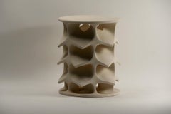 Guy Bareff, Ananas, mesa auxiliar de cerámica iluminada, Francia 2024