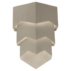 Guy Bareff, Chevron, Contemporary Ceramic Wall Sconce, France, 2025
