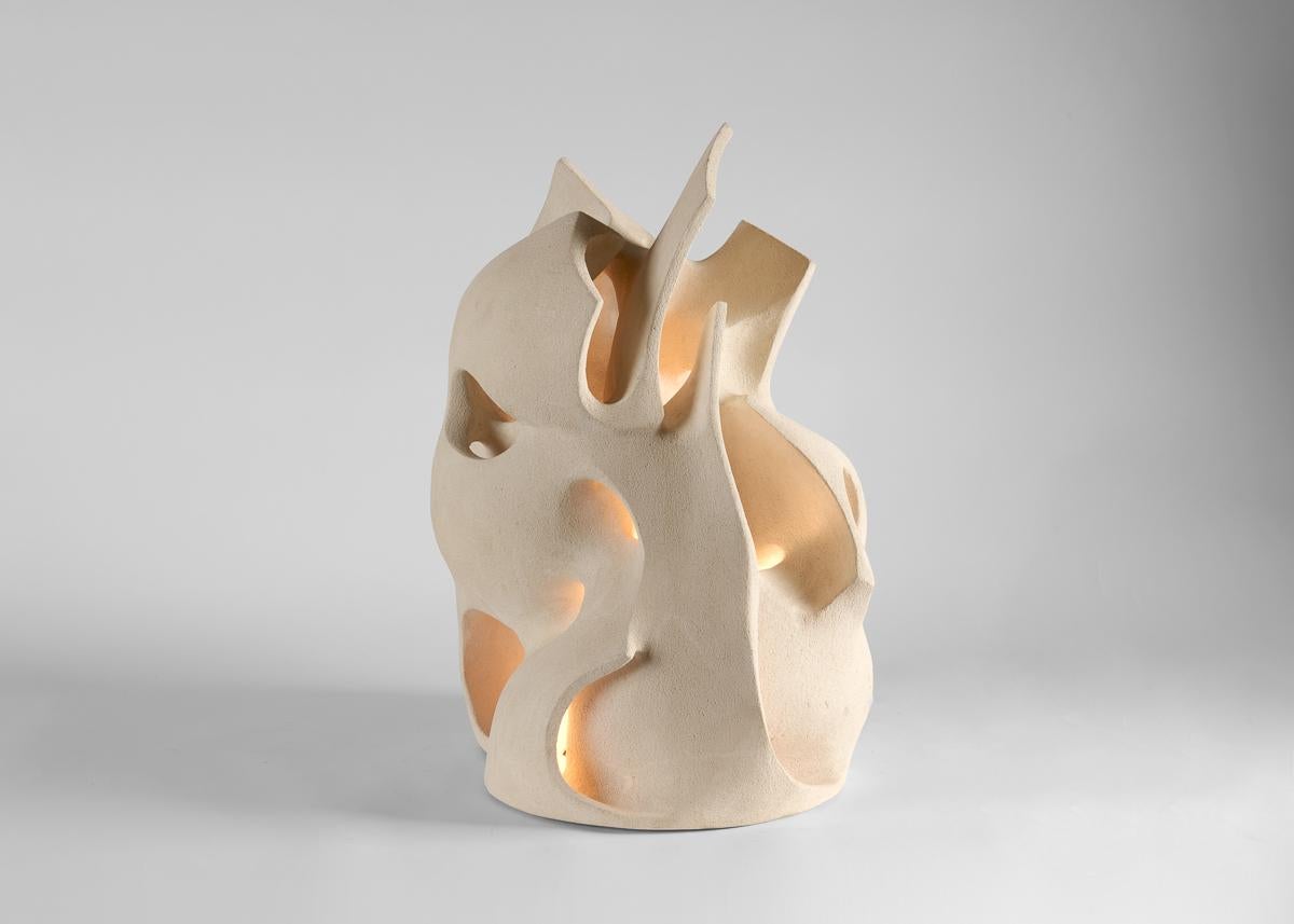 Guy Bareff, Contemporary Illuminated Stoneware Sculpture, France, 2023 For Sale