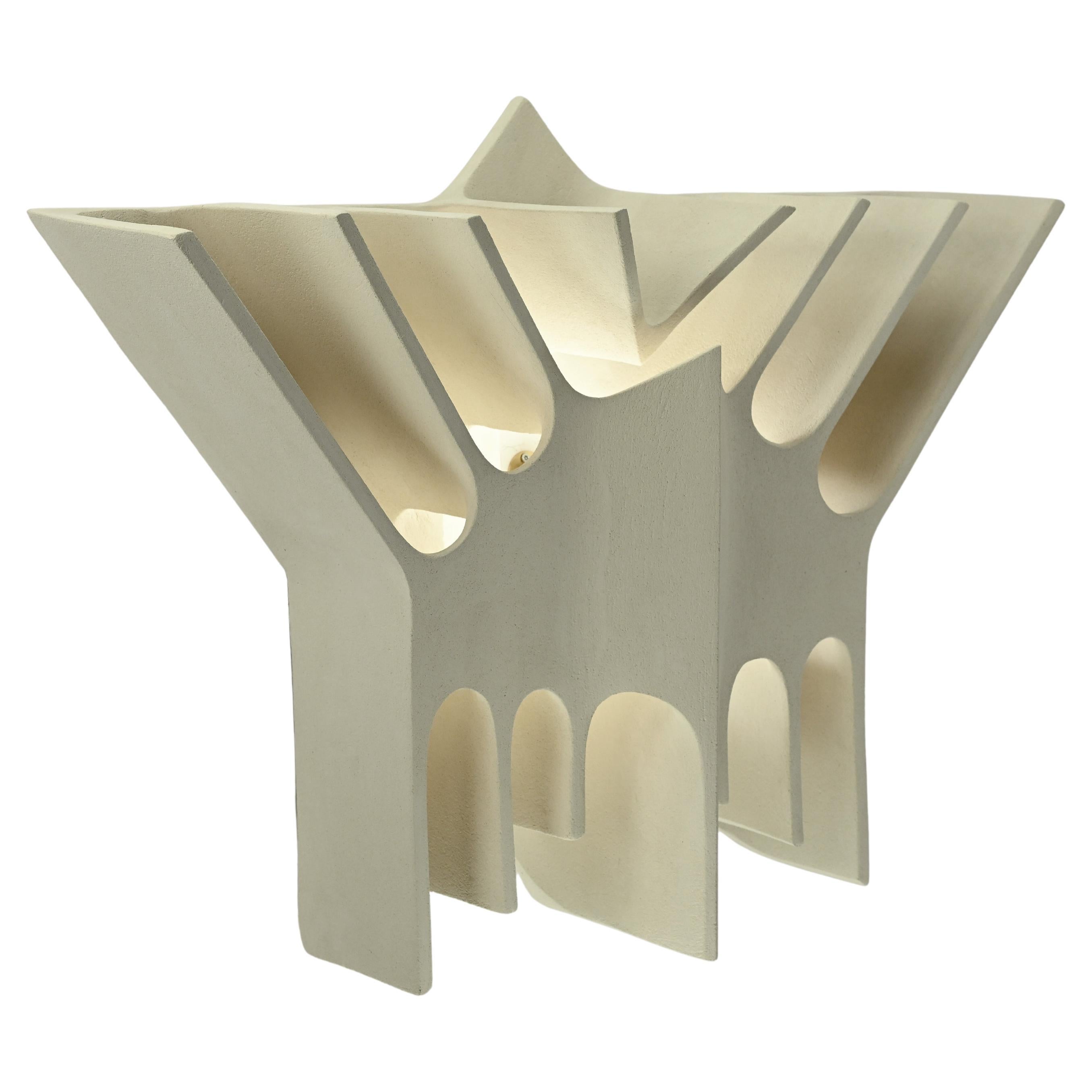 Guy Bareff, Etoile, applique in ceramica contemporanea, Francia, 2025