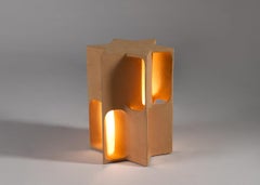Guy Bareff, Étoile, tavolino in ceramica illuminato, Francia 2024