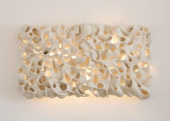 Guy Bareff, Fresque, Beleuchtete Wandskulptur aus Steingut, Frankreich, 2025