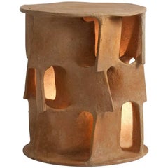 Guy Bareff Illuminated Ceramic Side Table, France, 2014