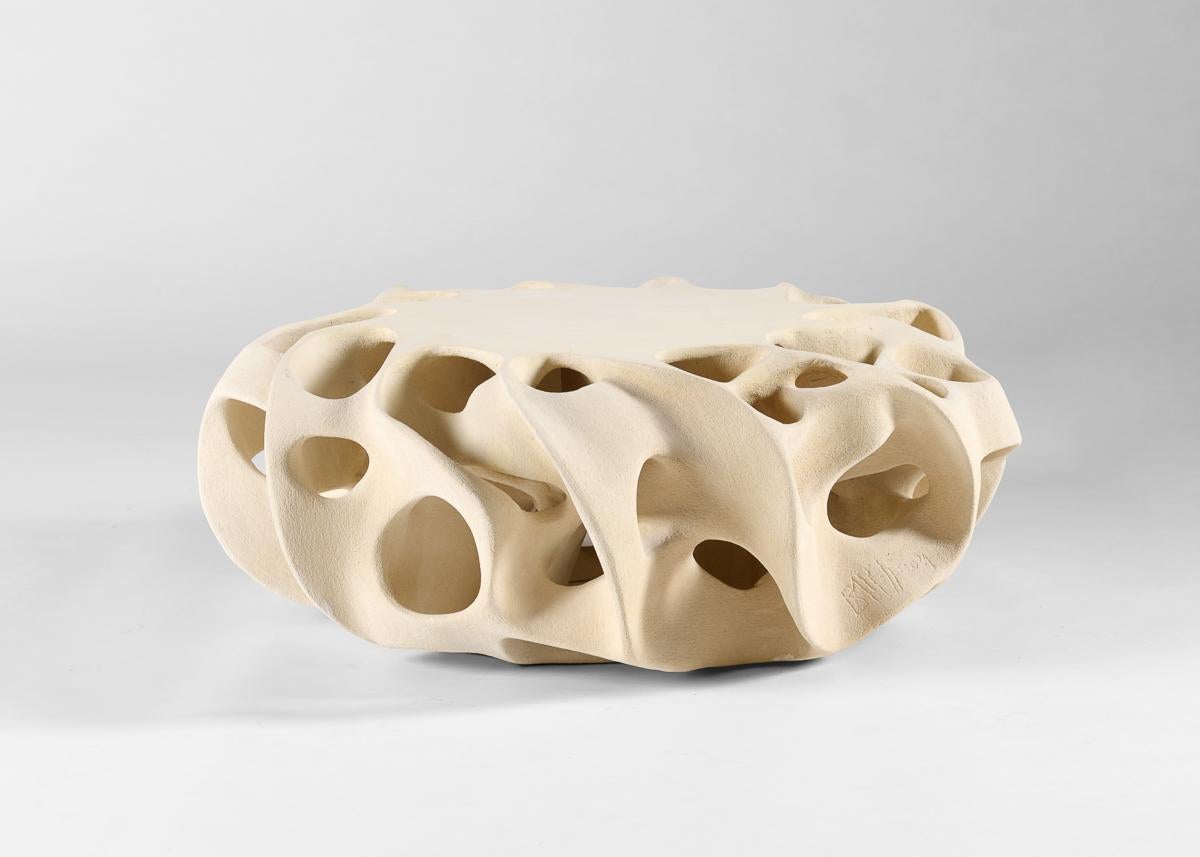 Français Guy Bareff, Table Basse Ornée, Table basse, France 2025 en vente