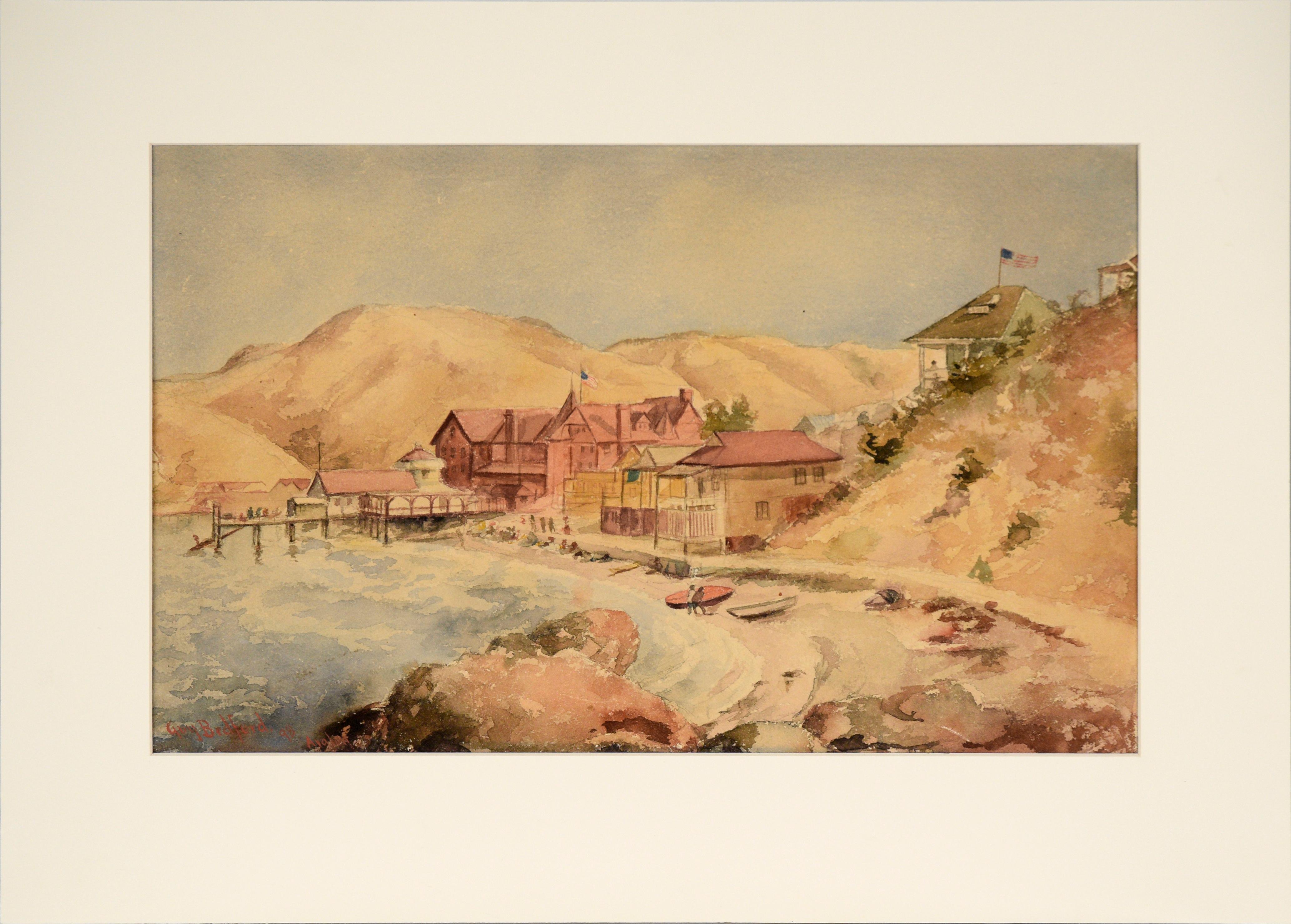 Guy Bedford Landscape Painting - Late 19th Century Avalon, Catalina Island 