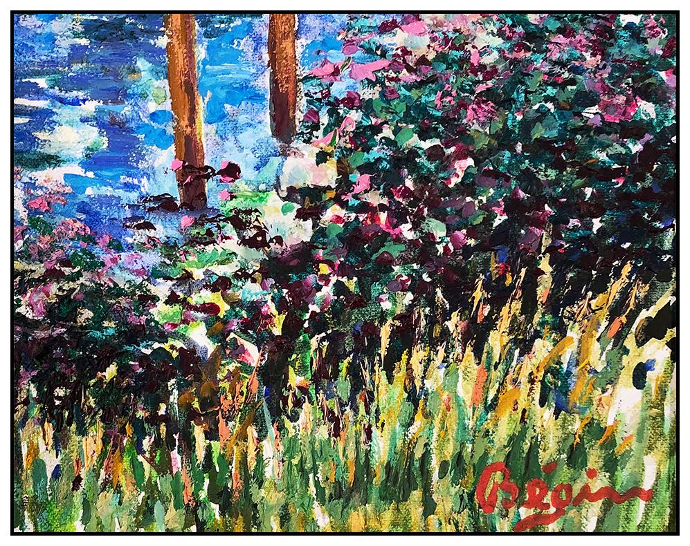 Guy Begin Original Oil Painting On Canvas Signed Water Landscape Framed Artwork For Sale 1